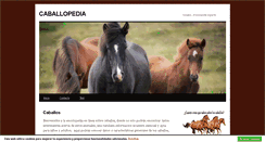 Desktop Screenshot of caballopedia.com