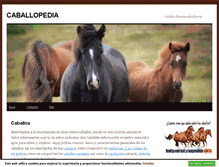 Tablet Screenshot of caballopedia.com